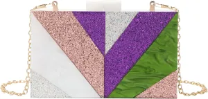 LETODE Acrylic Clutch Bags Purse Perspex Bag Handbags for Women