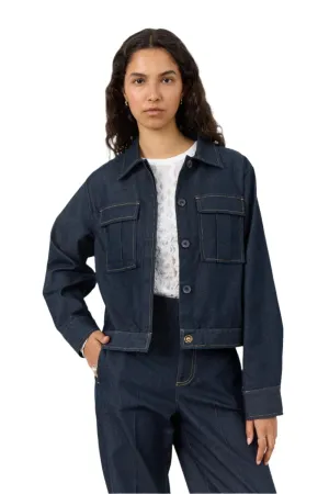 Leveté Room LR-INEZ 2 Jacket in Dark Denim