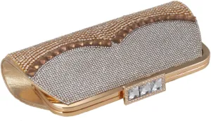 LIFKOME Glamour Satin Evening Bag Tassel Clutch Purse for Women Novelty Handbag for Dinner Party