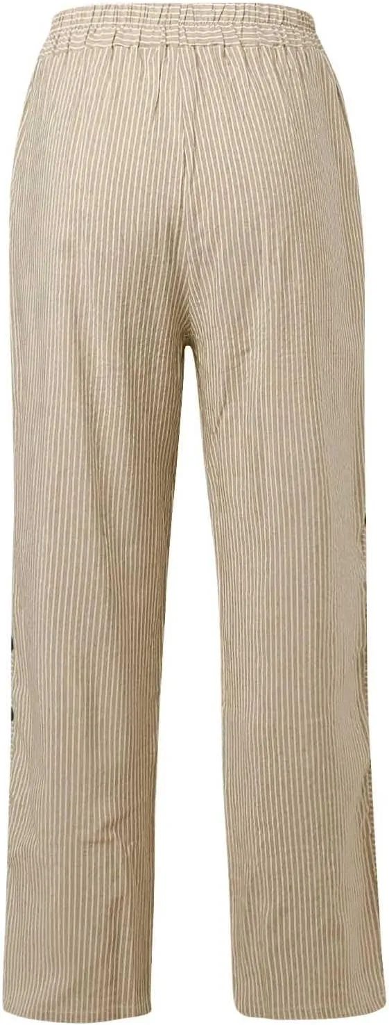 Linen Pants for Women, Peasant Pants WomenS Straight Leg Linen Casual Trendy