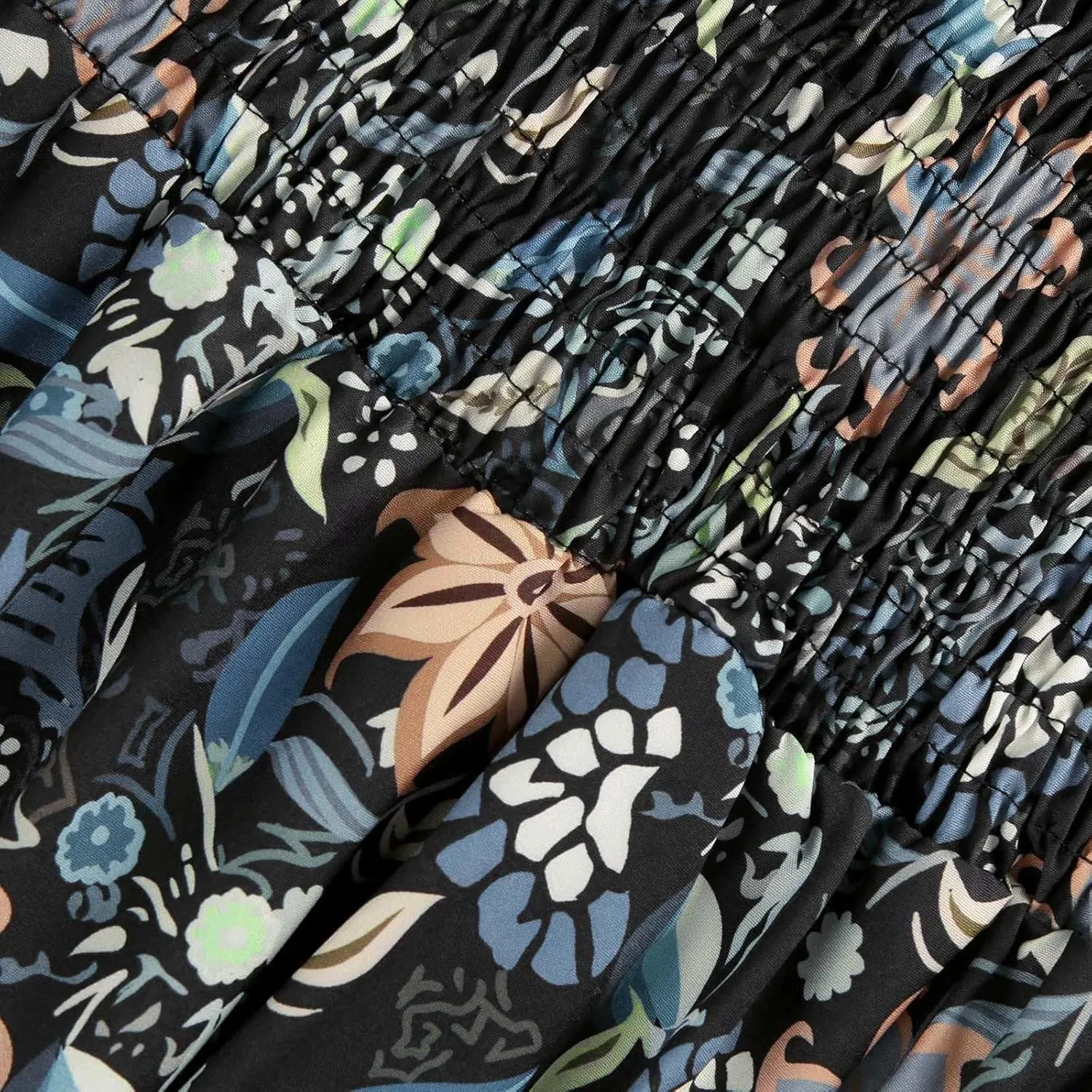 Maxi Skirts for Women 2025 Vintage Printed High Waist Flowy Hem Trendy Skirts Relaxed Beach Vacation Skirt