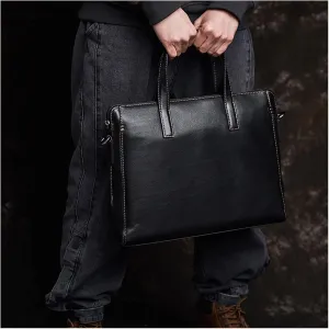 Men's Briefcase Casual Men's Handbag Business Shoulder Bag Men's Work Tote Bag for 14" Laptop