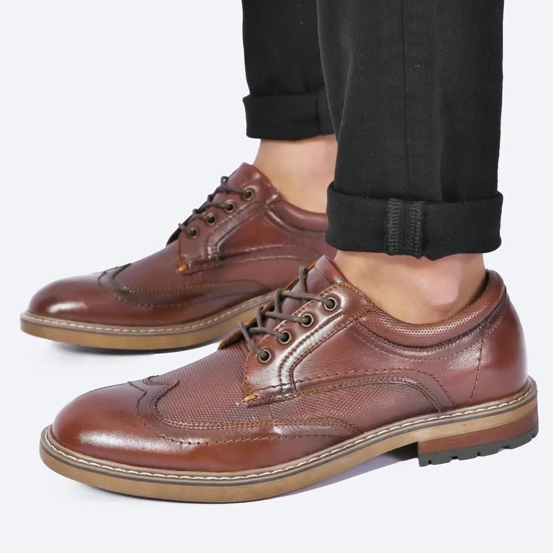 Mens Dress Shoes, Lace Up Plain Toe Leather Oxford