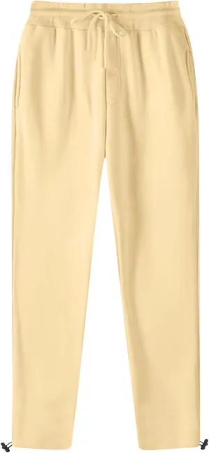 Men's Straight Leg Pants Adjustable Hem Elastic Lightweight Relaxed Drawstring Daily Street Travel Comfy Casual Lounge