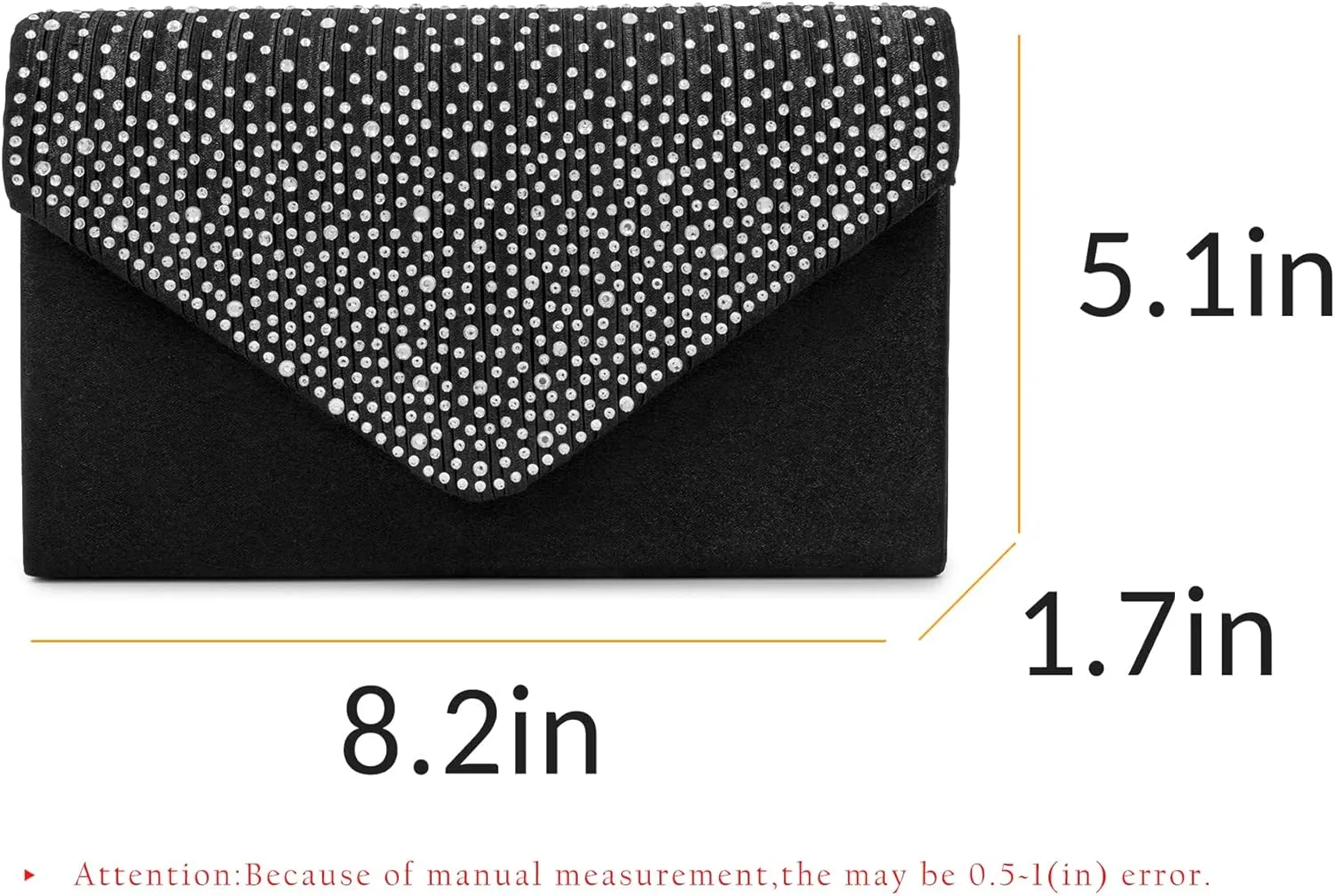 Milisente Evening Bag for Women Glitter Rhinestone Wedding Evening Purse Crystal Envelope Crossbody Shoulder Clutch Bags