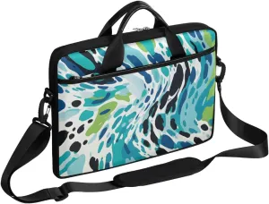 Modern Polka Dots Print 15 Inch Laptop Bag Women Men Laptop Carrying Case