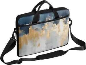 Modern Polka Dots Print 15 Inch Laptop Bag Women Men Laptop Carrying Case