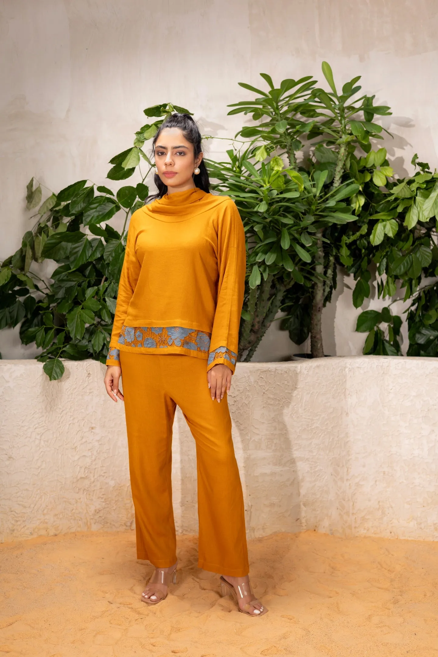 Mustard Hue Linen Coord Set
