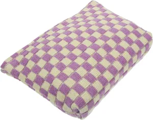 NOLITOY Checkered Makeup Bag Fashionable Cosmetics Pouch Large Capacity Toiletry Bag Travel Organizer