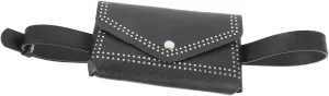 PartyKindom Stylish Belt Bag for Women Fashion Waist Pack Punk Theme Belt Bag Leather Strap