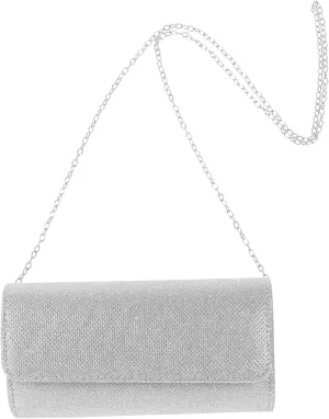 Polyester Women's Clutch Purse Satchel Purses for Women Evening Bag Chain Strap
