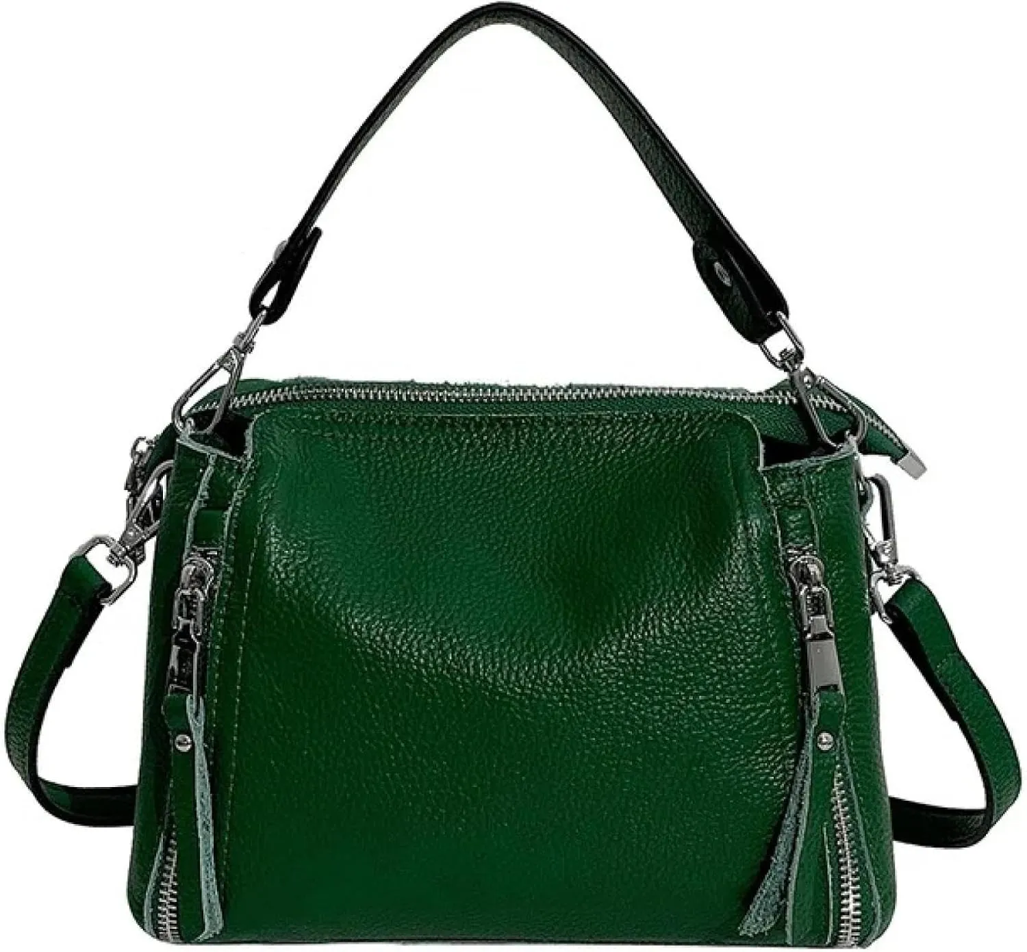 Premium Genuine Leather Women's Saddle Bag Stylish Cowhide Shoulder Handbag for Women Versatile Mailman Bag