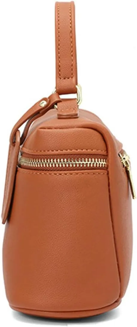 PU Leather Crossbody Bags for Women Slouchy Cross Body Box Bag Hobo Shoulder Satchels Wallet Purses Crossbody Handbags