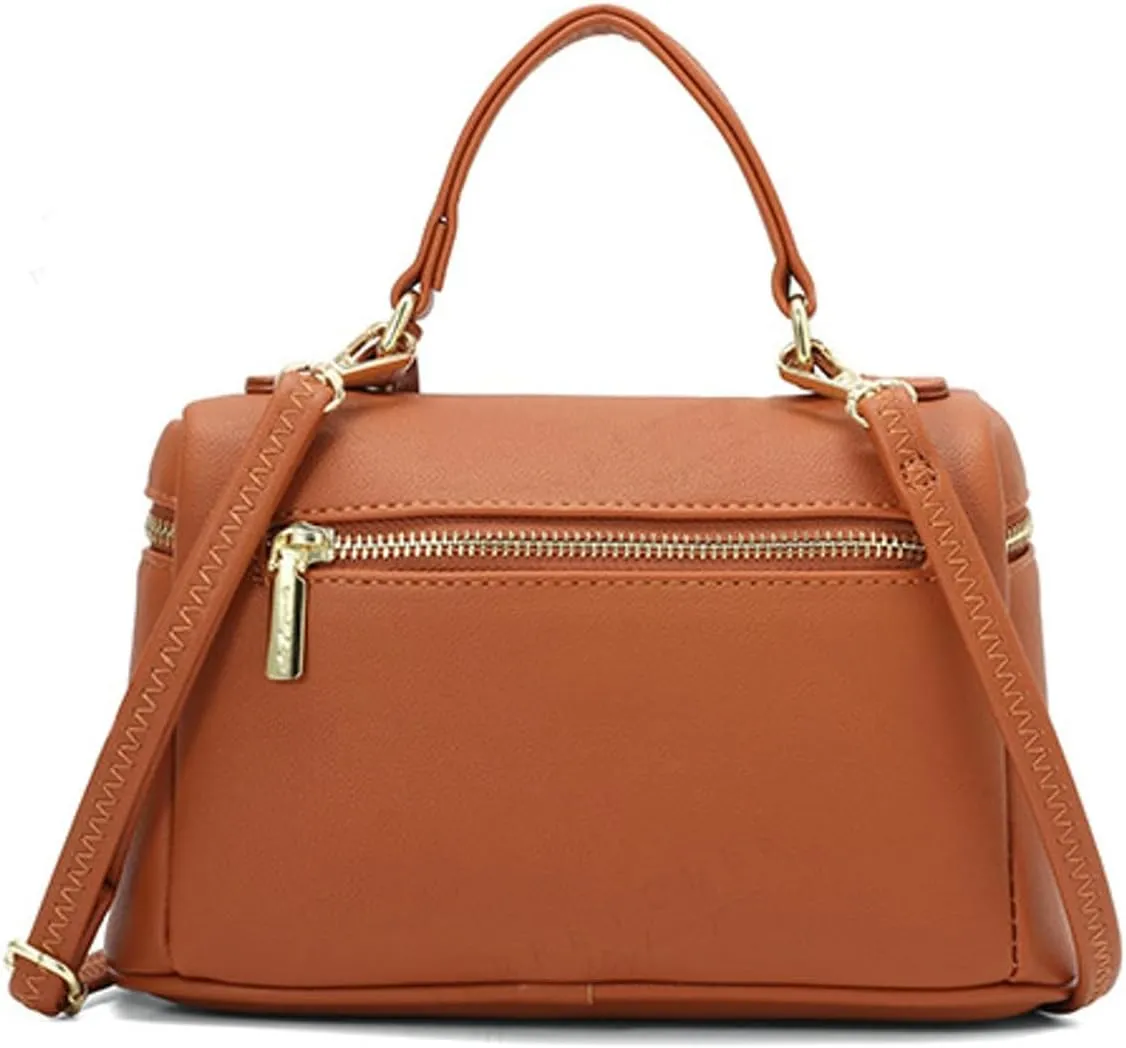 PU Leather Crossbody Bags for Women Slouchy Cross Body Box Bag Hobo Shoulder Satchels Wallet Purses Crossbody Handbags