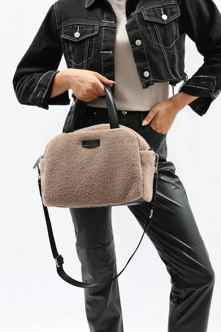Puff Buckle Beige   Nestle Beige