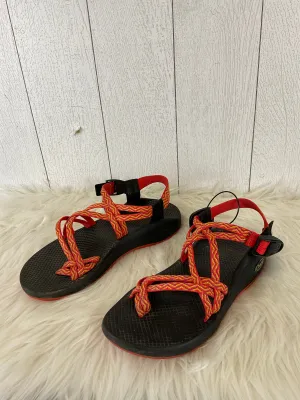 Red Sandals Flip Flops Chacos, Size 7