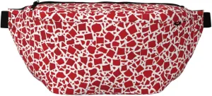Red White Stylish Crossbody Waist Pack - Versatile And Compact Travel Pouch For Hands-Free Storage
