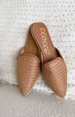 Reese Camel Pointed Toe Mule