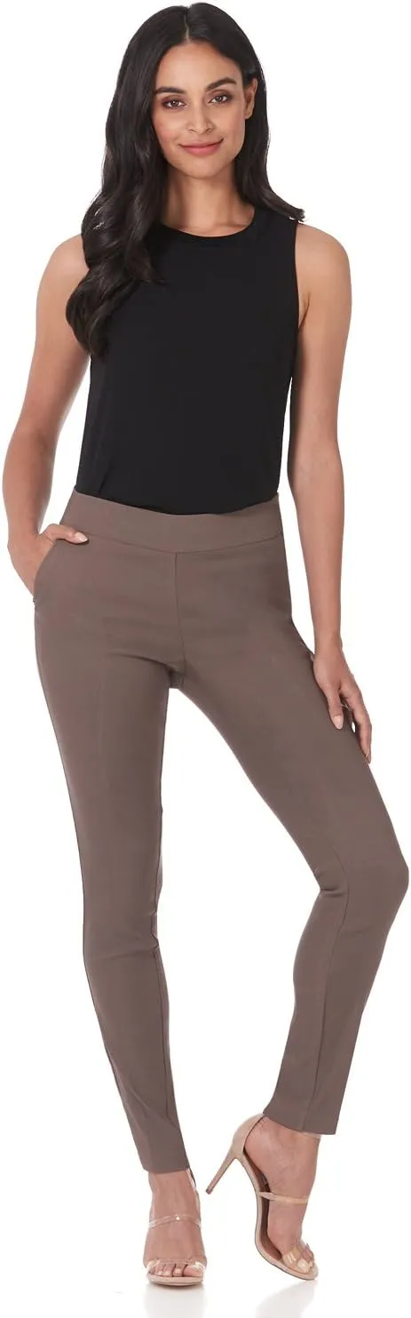 Rekucci Women's Ease into Comfort Modern Stretch Skinny Pant with Tummy Control
