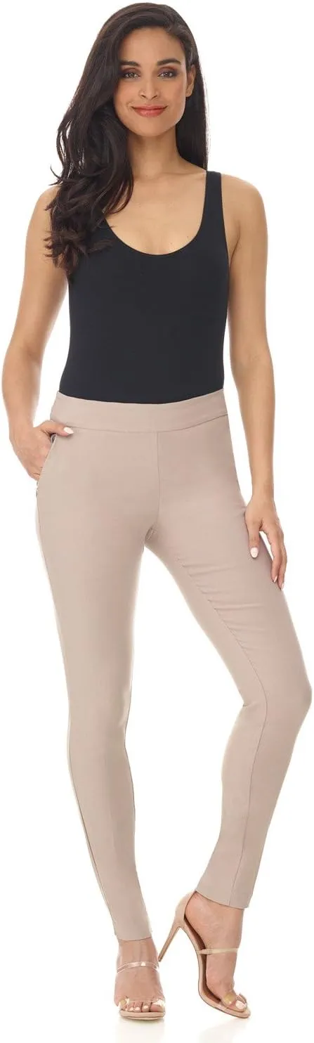 Rekucci Women's Ease into Comfort Modern Stretch Skinny Pant with Tummy Control