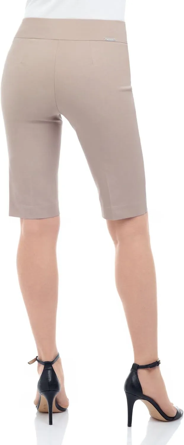 Rekucci Women's Ease into Comfort Pull-On Modern City Shorts