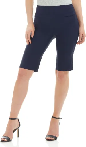 Rekucci Women's Ease into Comfort Pull-On Modern City Shorts
