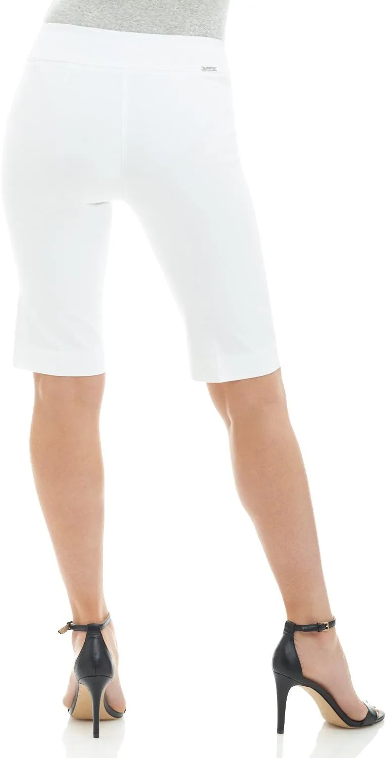 Rekucci Women's Ease into Comfort Pull-On Modern City Shorts