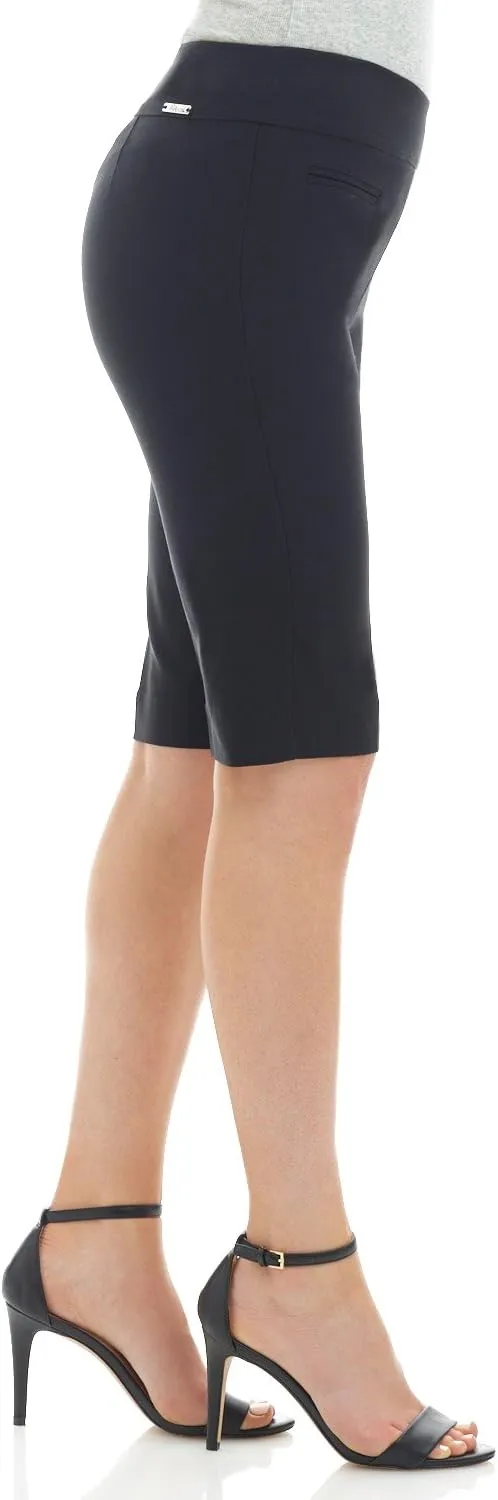 Rekucci Women's Ease into Comfort Pull-On Modern City Shorts