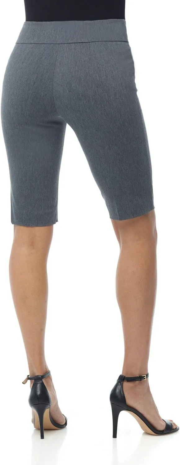 Rekucci Women's Ease into Comfort Pull-On Modern City Shorts