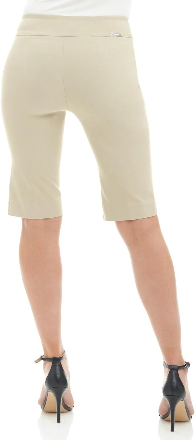 Rekucci Women's Ease into Comfort Pull-On Modern City Shorts