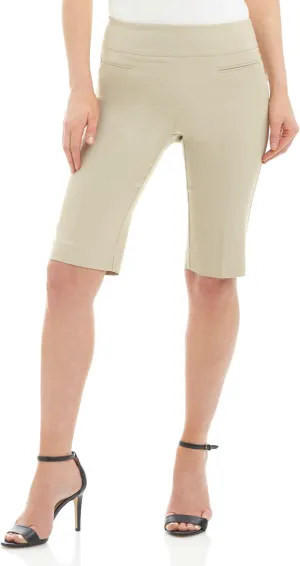 Rekucci Women's Ease into Comfort Pull-On Modern City Shorts