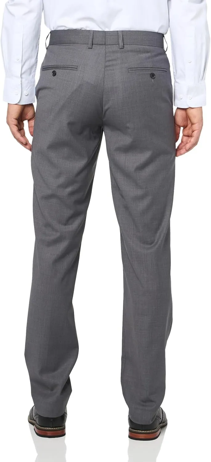 Robert Kent Men's Wool Blend Modern Slim Suit Separate Pants