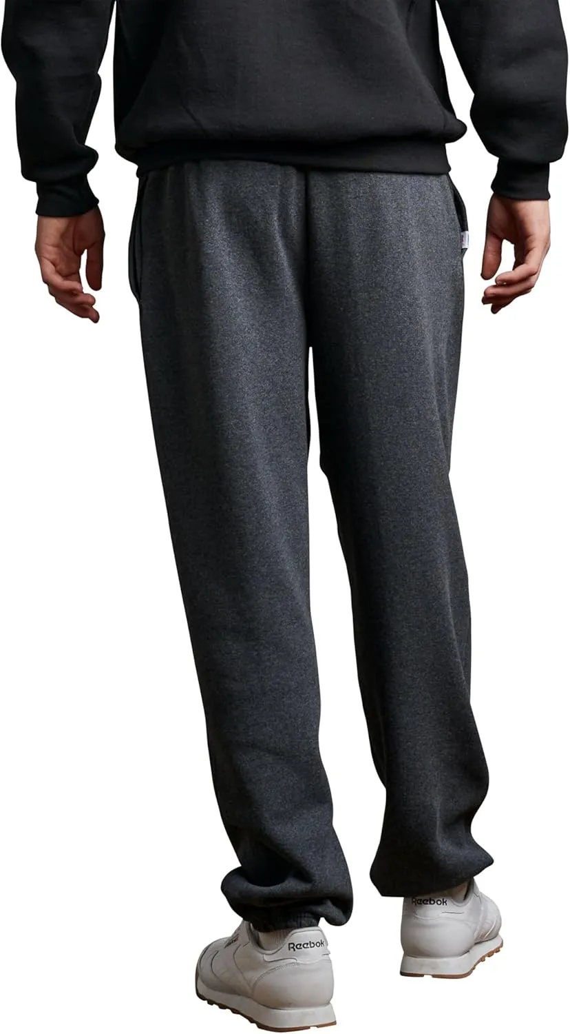 Russell Athletic Men's Dri Power Fleece Elastic Bottom Sweatpants, Relaxed Fit, Moisture Wicking, with or Without Pockets