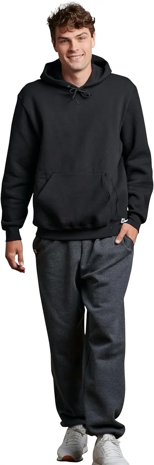 Russell Athletic Men's Dri Power Fleece Elastic Bottom Sweatpants, Relaxed Fit, Moisture Wicking, with or Without Pockets