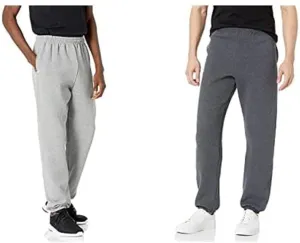 Russell Athletic Men's Dri Power Fleece Elastic Bottom Sweatpants, Relaxed Fit, Moisture Wicking, with or Without Pockets