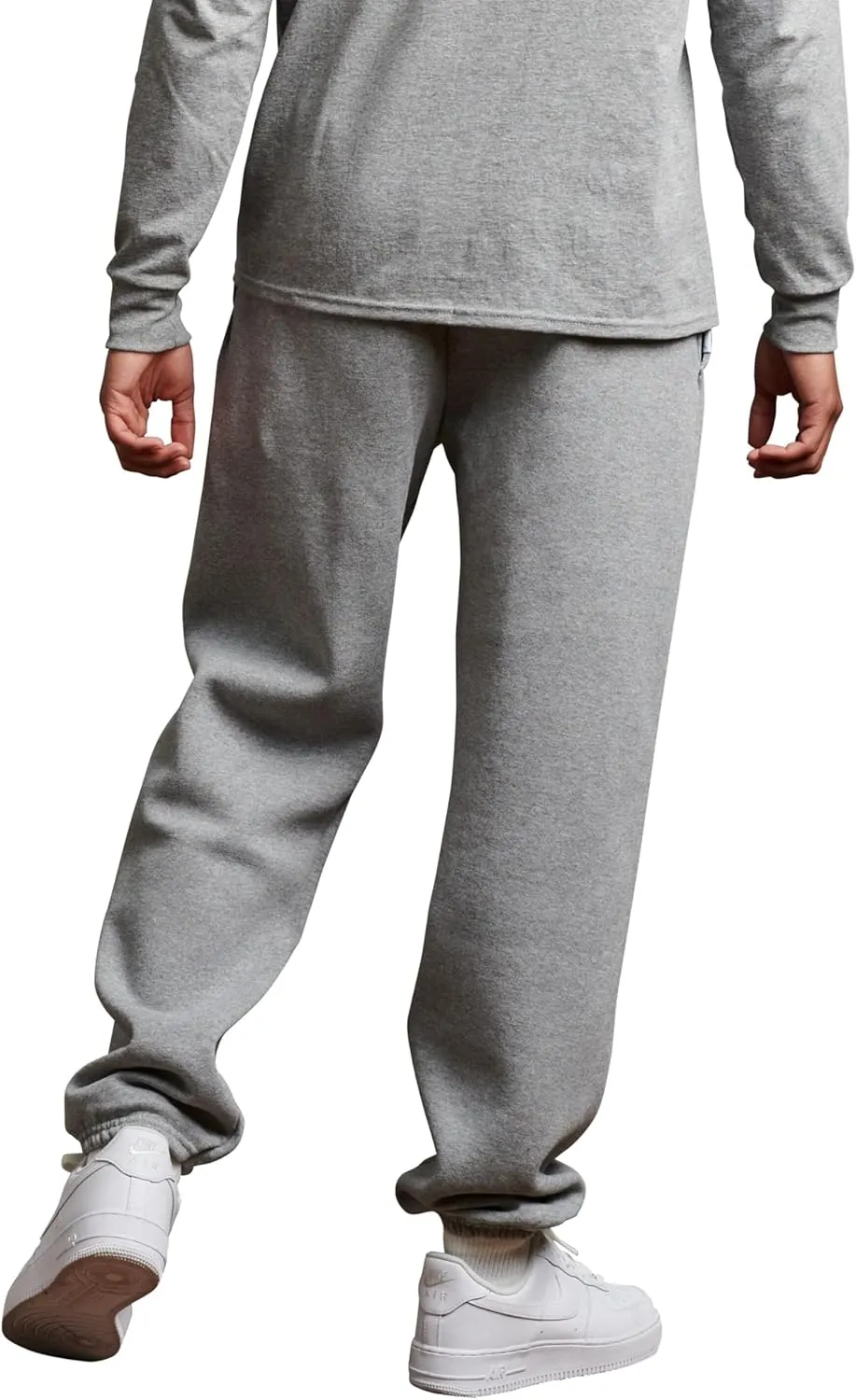 Russell Athletic Men's Dri Power Fleece Elastic Bottom Sweatpants, Relaxed Fit, Moisture Wicking, with or Without Pockets