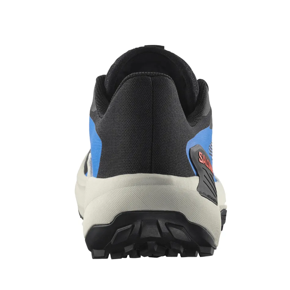 Salomon Men's Genesis Running Shoes in Black/French Blue/Cherry Tomato SS25