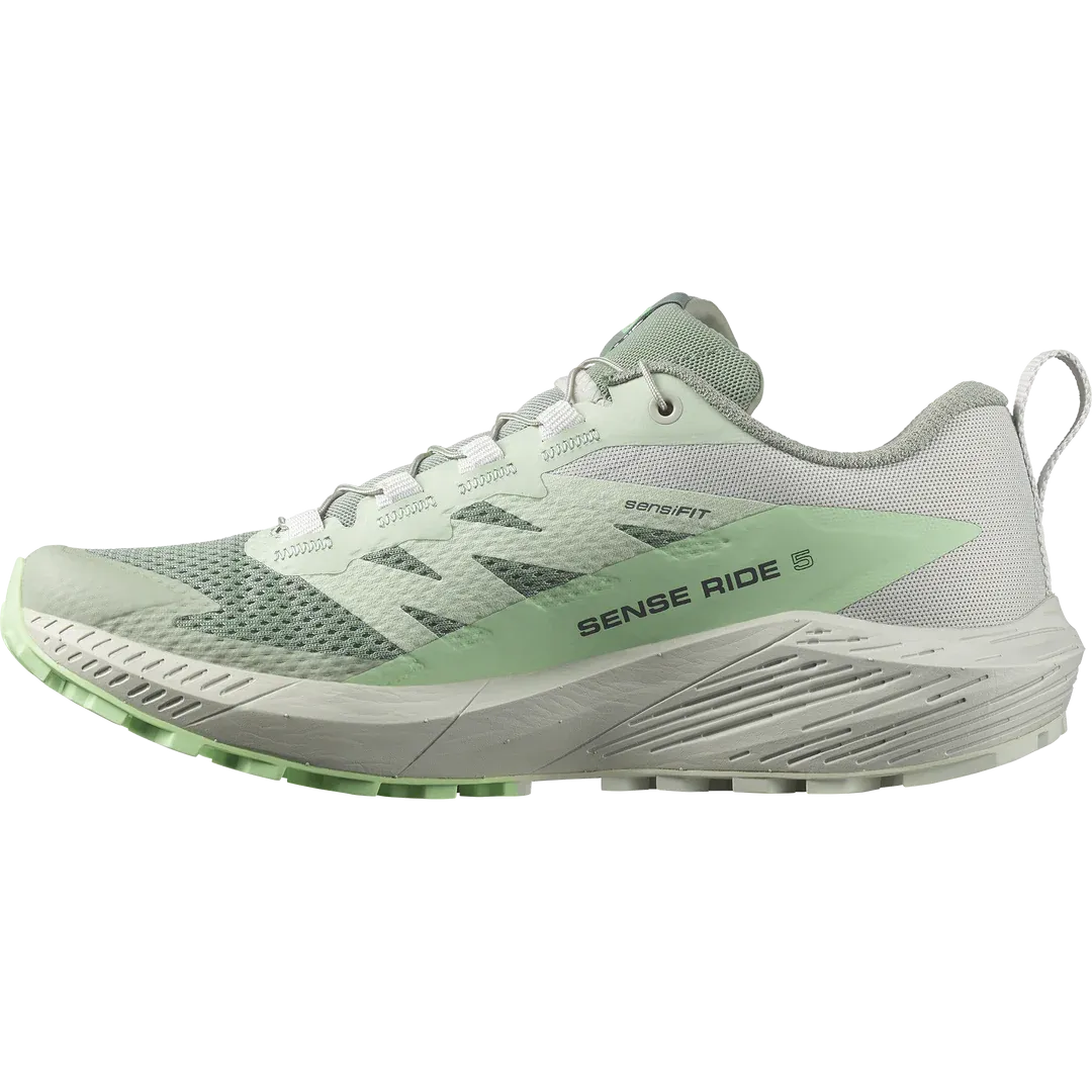 Salomon Sense Ride 5 Shoes (Women's) Lily Pad Metal Green Ash