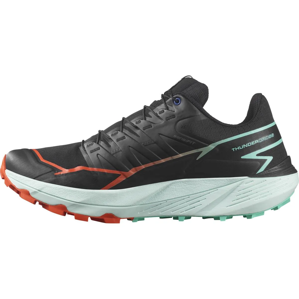 Salomon Thundercross | Black / Cherry Tomato / Electric Green | Mens