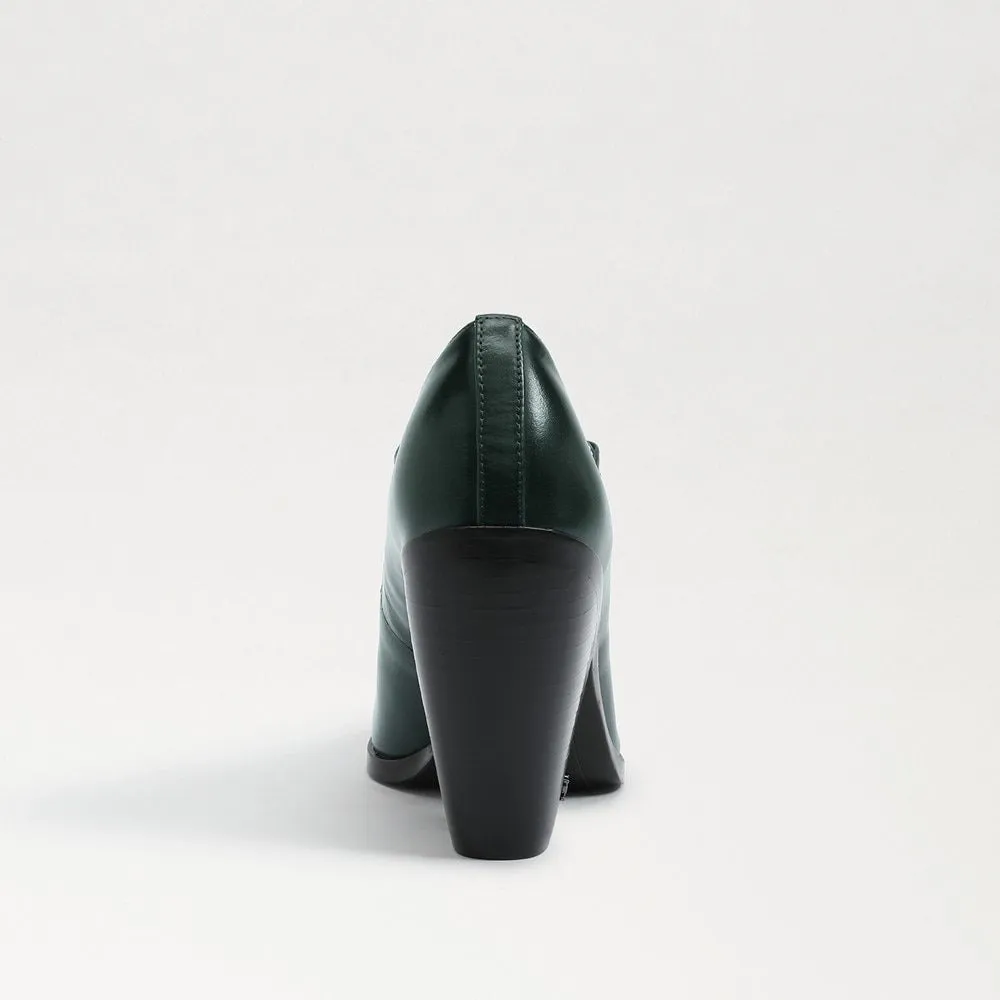 Sam Edelman Aleksa Green Cilantro Mary Jane Block Heeled Pointed Toe Pumps