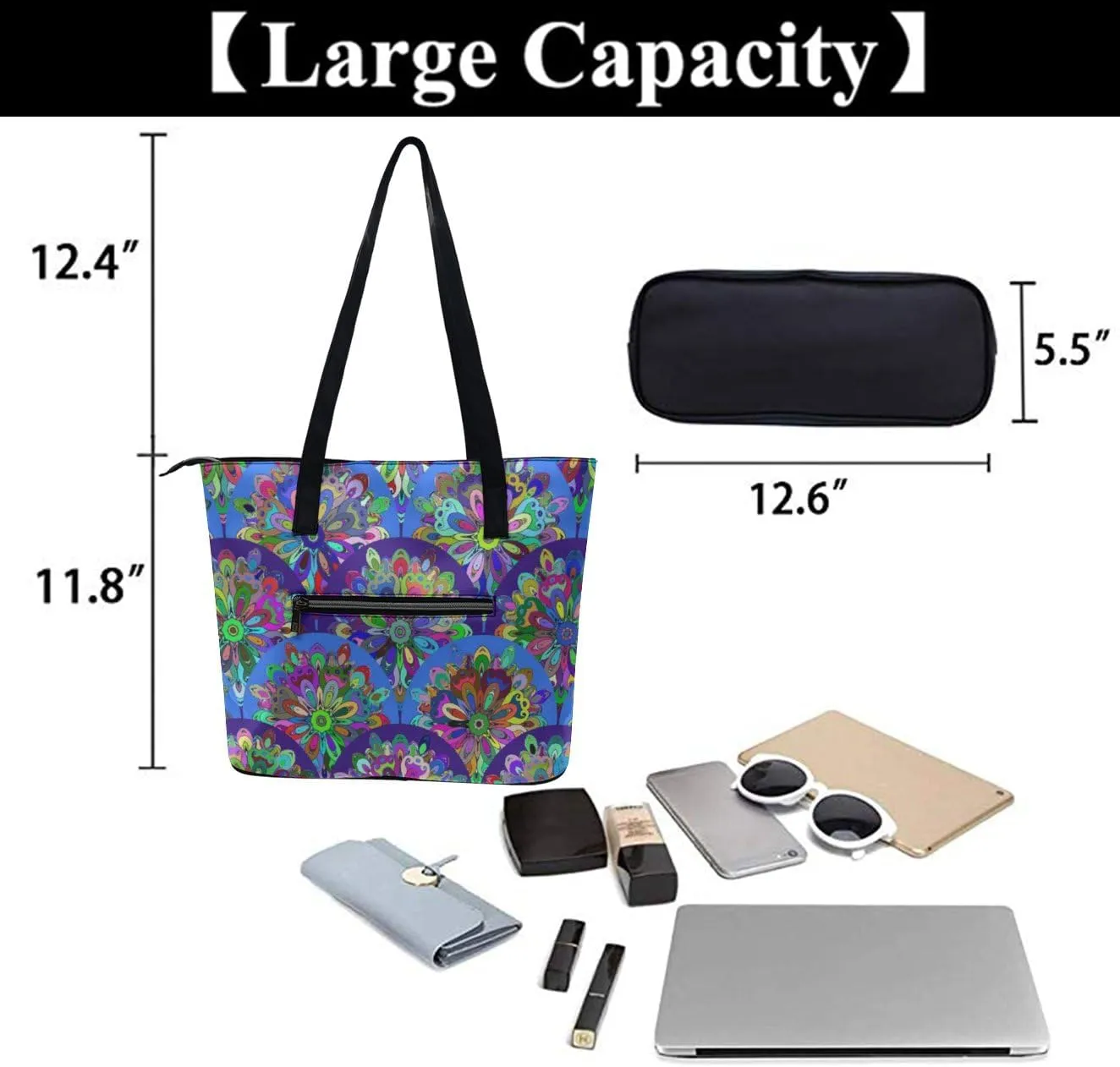 Shoulder Bag Handbags for Women Fashion Tote Bags PU Leather Shoulder Bag Top Handle Satchel Bags Purse