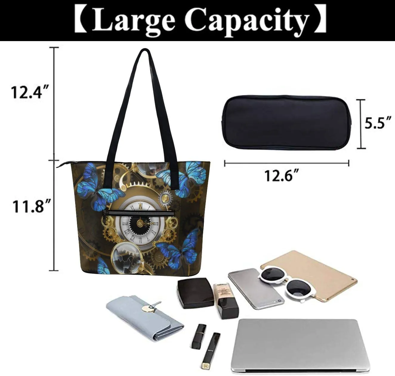 Shoulder Bag Handbags for Women Fashion Tote Bags PU Leather Shoulder Bag Top Handle Satchel Bags Purse