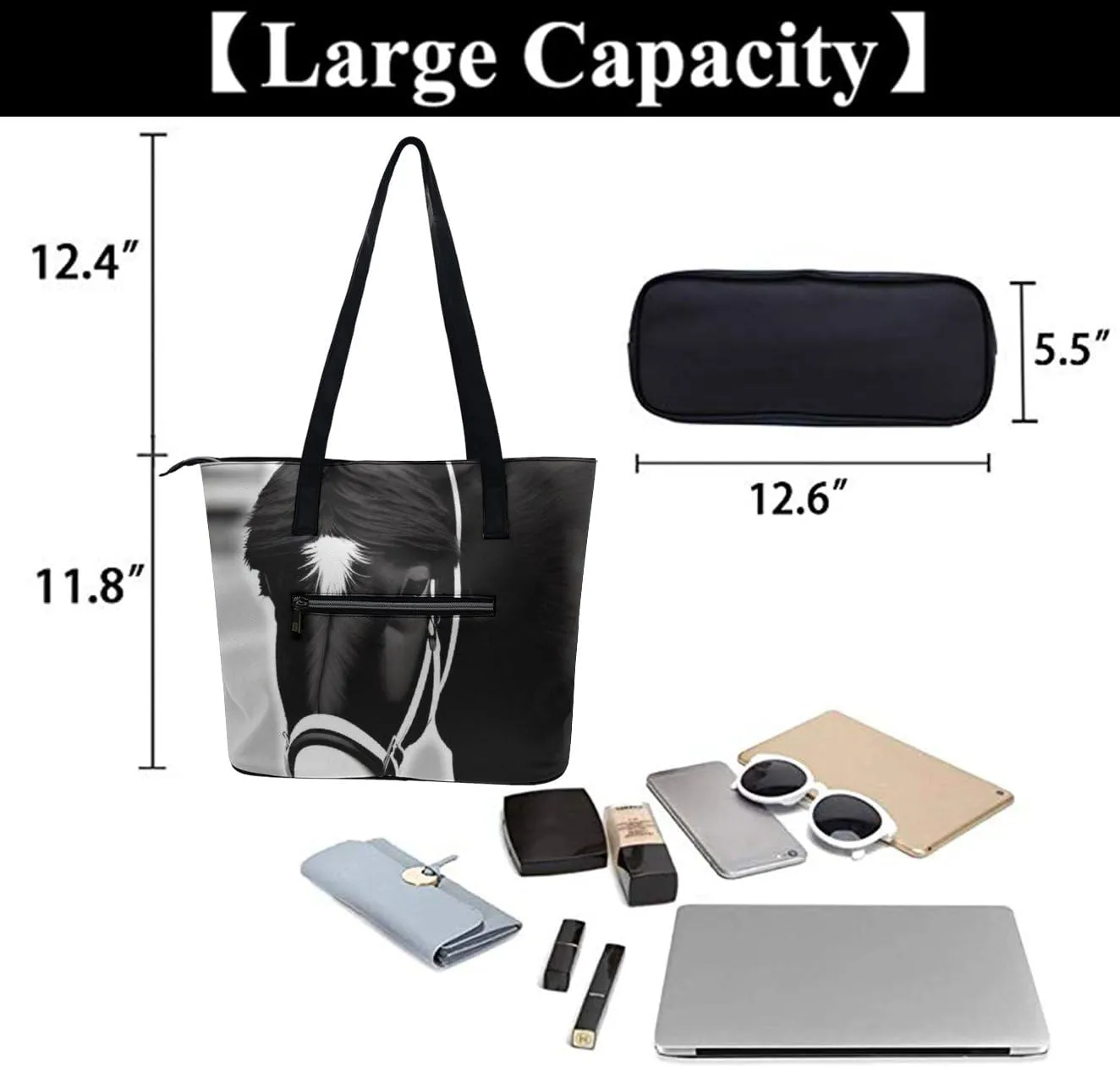 Shoulder Bag Handbags for Women Fashion Tote Bags PU Leather Shoulder Bag Top Handle Satchel Bags Purse