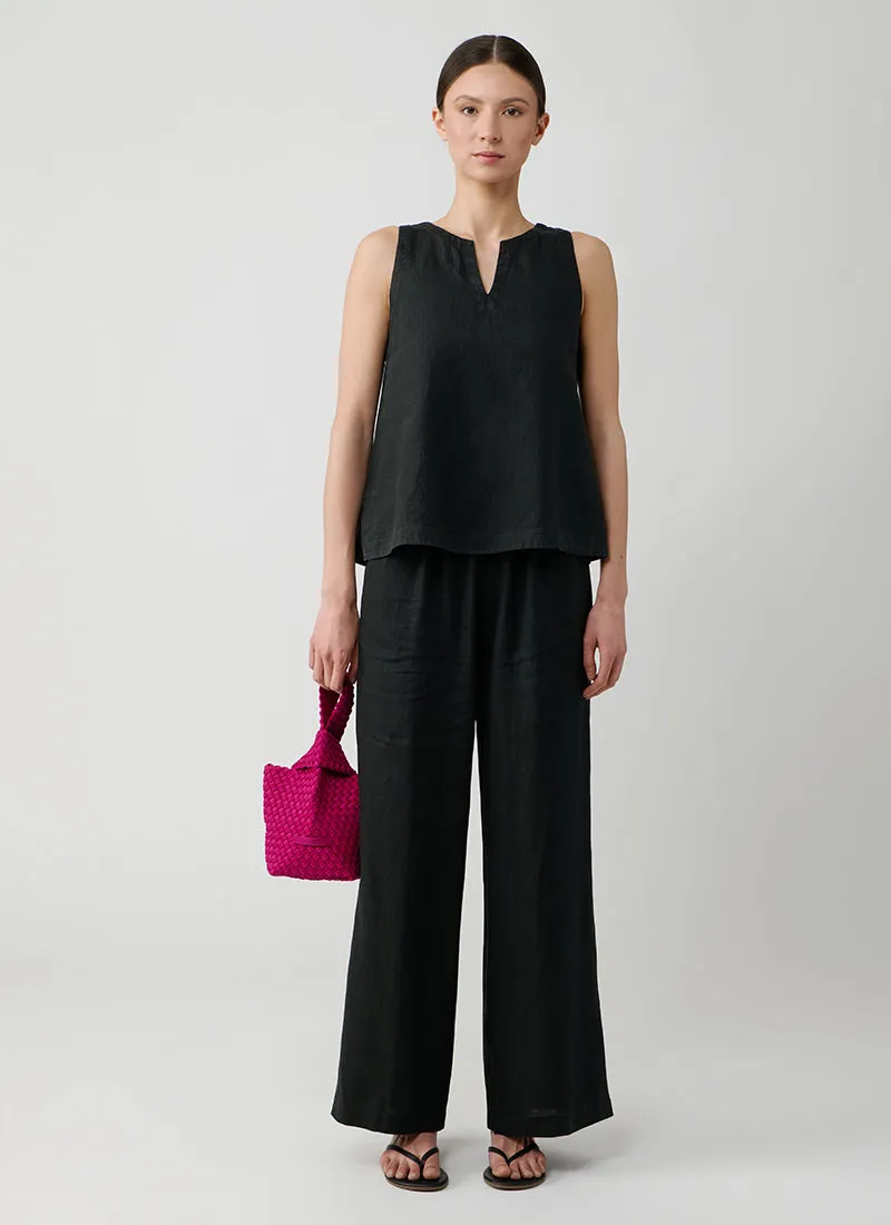 Sleeveless Linen Top