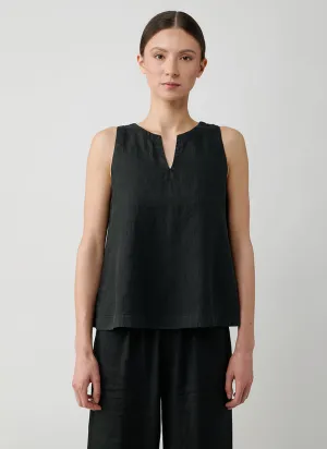 Sleeveless Linen Top
