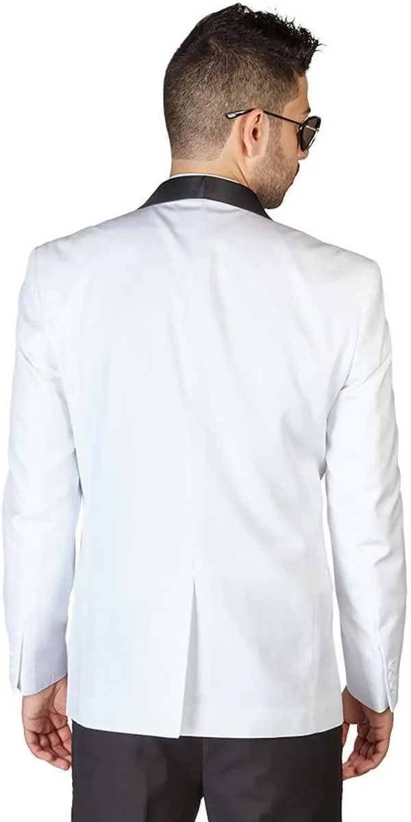 Slim Fit 1 Button Shawl Lapel Collar Tuxedo Jacket Modern Dinner Blazer AZAR