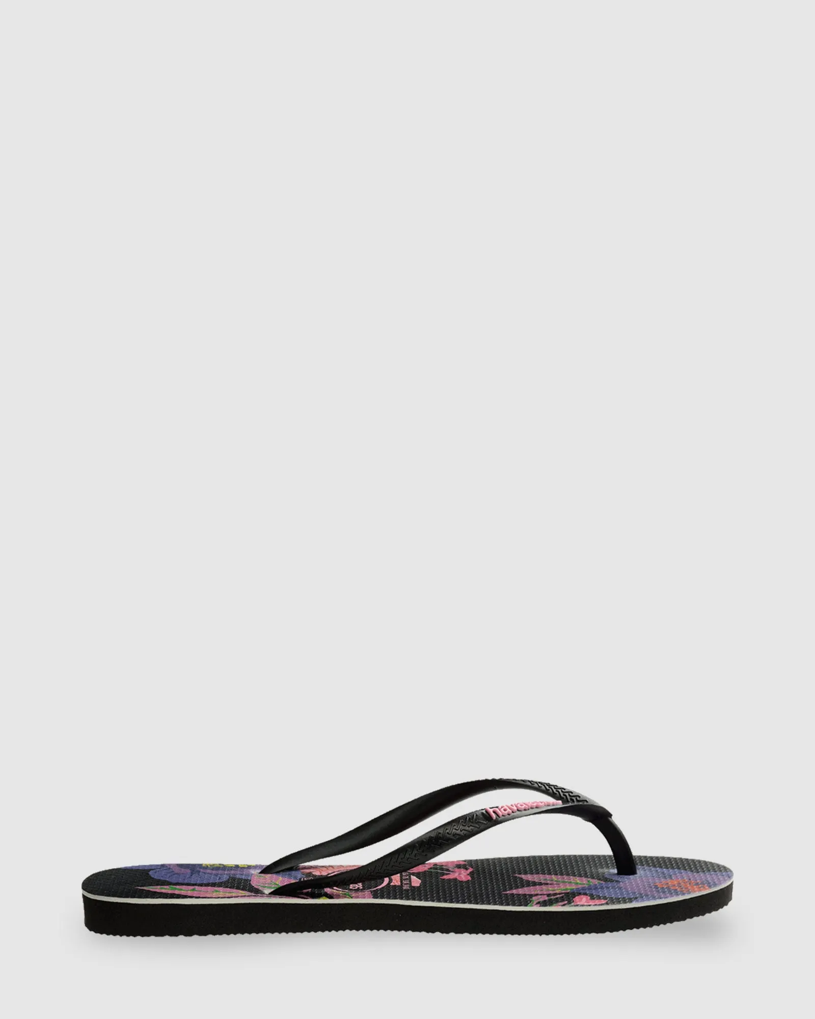 SLIM FLORAL NEON BLACK