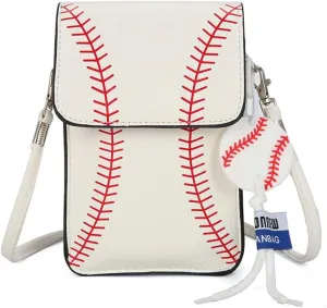 Slouchy Crossbody Bags Women Trendy PU Leather Baseball Phone Purses Crescent Hobo Bags Shoulder Satchel Tote HandBag 2025
