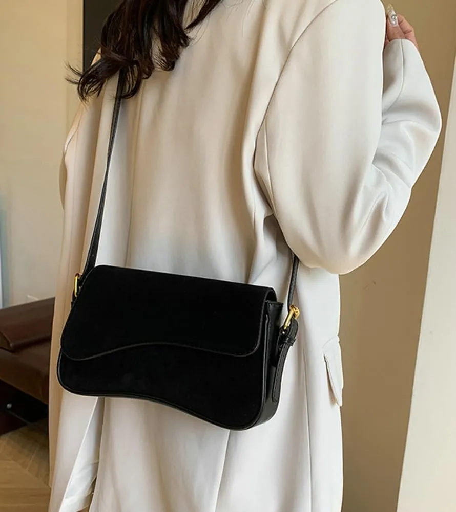 Small Shoulder Crossbody Bags for Women Vintage Vegan Leather Purses Handbag Ladies Clutch Satchels