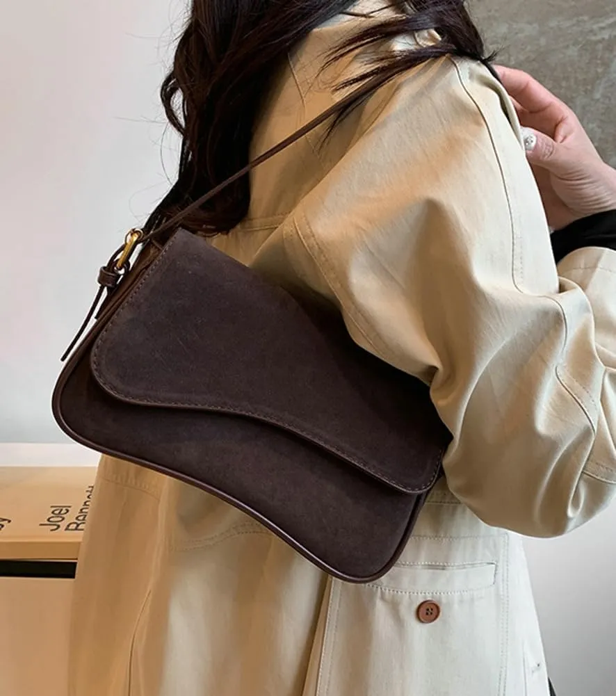 Small Shoulder Crossbody Bags for Women Vintage Vegan Leather Purses Handbag Ladies Clutch Satchels